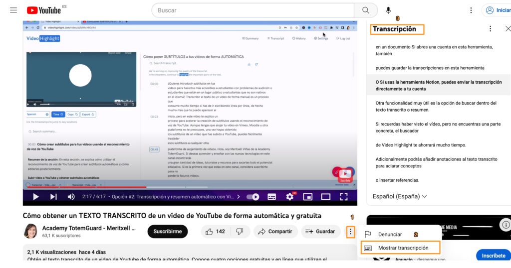 Cómo Obtener El Texto Transcrito De Un Vídeo En Youtube 6941