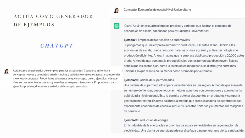 Generador ejemplos explicaciones chatgpt